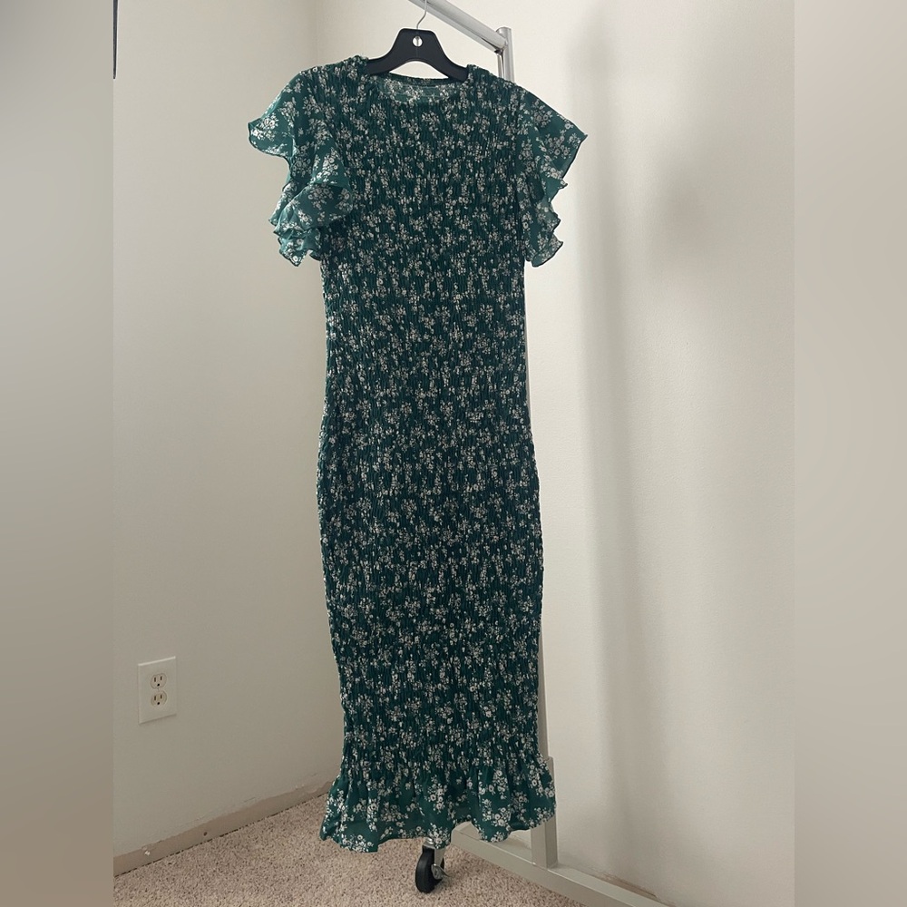 Smocked bodycon dress